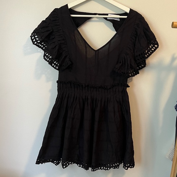 Urban Outfitters Black Embroidered Dress - Picture 2 of 11